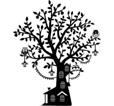 Sticker huis boom - TenStickers