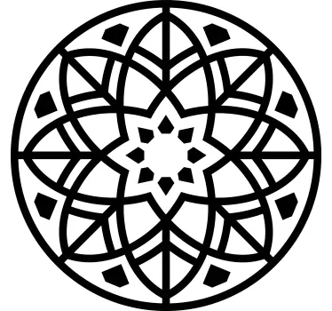 Geometrisch cirkelvormig patroon sticker geometrische vormen - TenStickers