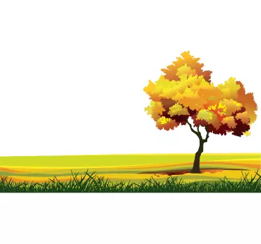 Horizontaal herst sticker - TenStickers