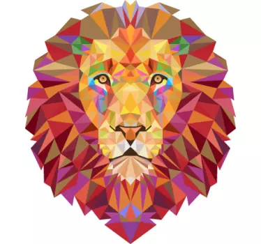 Sticker leeuw kleuren - TenStickers