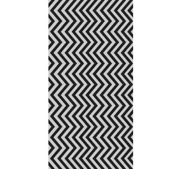 Zigzagpatroon omslag koelkast sticker - TenStickers