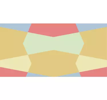 Geometrische kleursecties meubel sticker - TenStickers