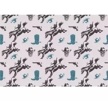 Patroon met een westers thema meubel sticker - TenStickers
