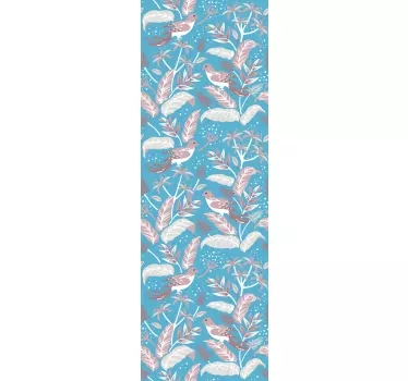 Door de natuur geïnspireerd ontwerp douchedeur sticker - TenStickers