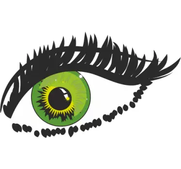 Sticker oog opgemaakt - TenStickers