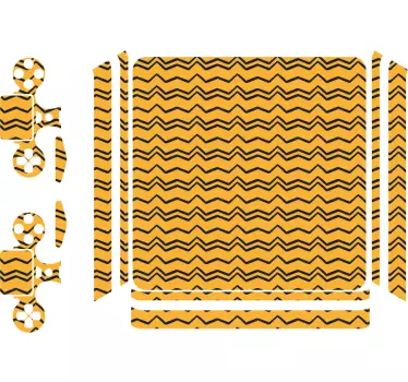 Zigzagpatroon ps4 sticker - TenStickers