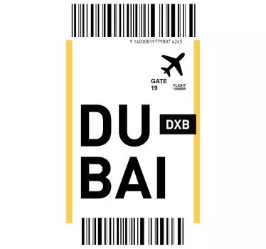 Instapkaart dubai huawei sticker - TenStickers