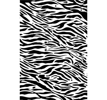 Zebrapatroon ontwerp meubel sticker - TenStickers
