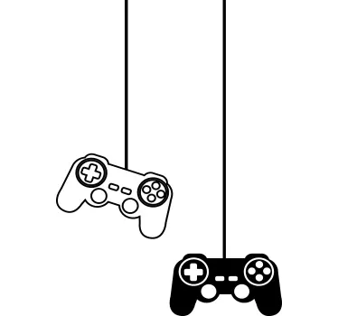 Klassieke gamecontrollers Decoratie sticker games - TenStickers