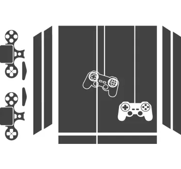 Spelcontrollersmotief ps4 sticker - TenStickers
