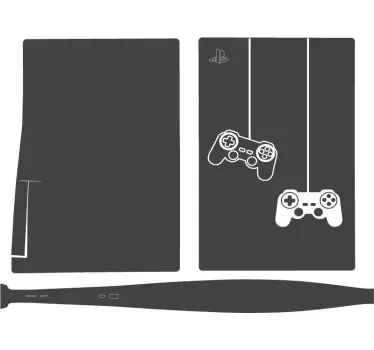Grafische kaart voor gamecontroller ps5 sticker - TenStickers