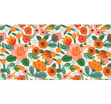 Bloemige compositie stijl meubel sticker - TenStickers