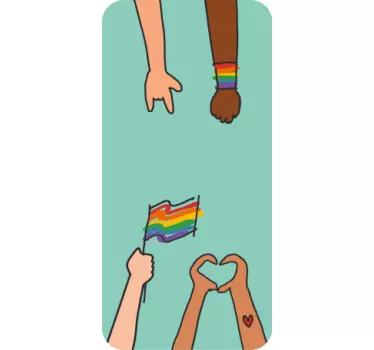 Eenheid en trots huawei sticker - TenStickers
