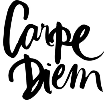 Muursticker Tekst Carpe Diem - TenStickers