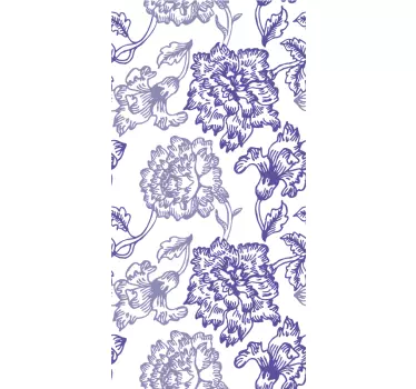 Sticker texturen elegante bloemmotieven - TenStickers