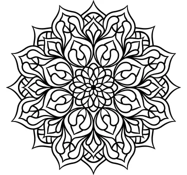 Sticker geometrische vormen elegante mandala motief - TenStickers