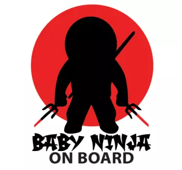 Sticker auto Baby Ninja - TenStickers