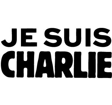 Tekst sticker je suis charlie - TenStickers