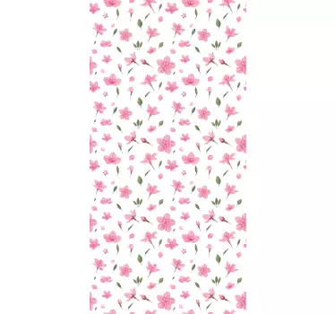 Douchedeur sticker botanisch element generatie - TenStickers