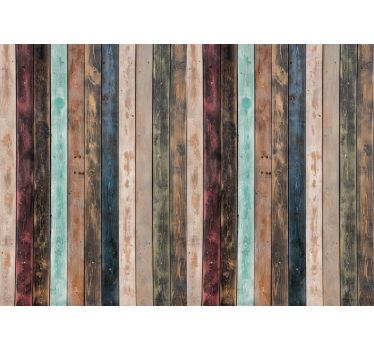 Meubel sticker kleurrijke verticale planken - TenStickers