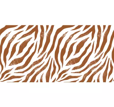 Zebrastreeppatroon meubel sticker - TenStickers