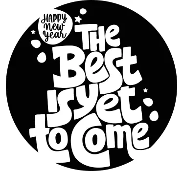 Kerst raamsticker origineel het beste moet nog komen - TenStickers