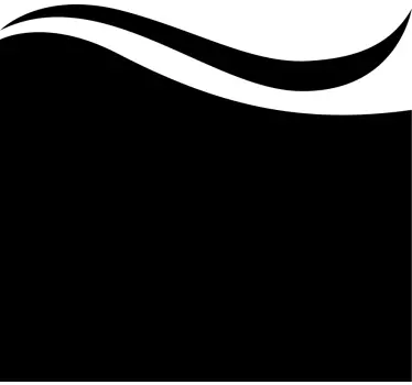 Douchedeur sticker elegant gebogen patroon - TenStickers
