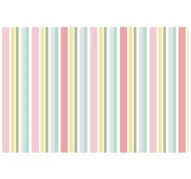 Pastel strepenpatroon vinyl stickervel kleuren - TenStickers