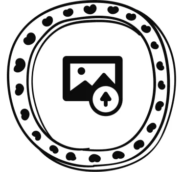 Sticker portret kind met naam - TenStickers