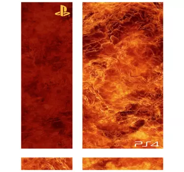 Sticker Playstation 4 vuur - TenStickers