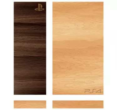 Sticker Playstation 4 hout - TenStickers