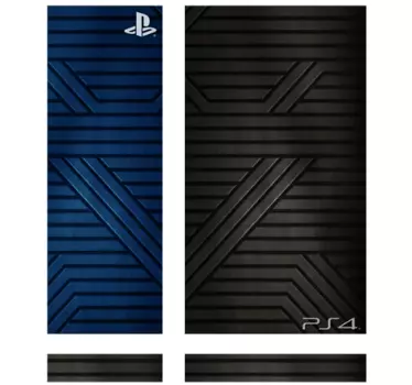 Sticker Playstation 4 metaal - TenStickers