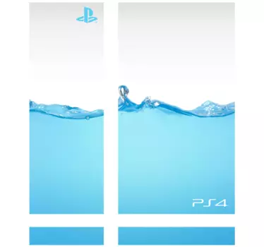 Sticker Playstation 4 water - TenStickers