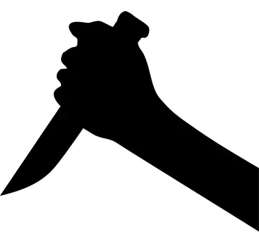 Psycho Mes Douchewand Sticker - TenStickers