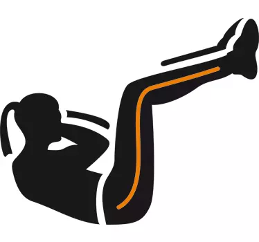 Sticker buikspieren - TenStickers
