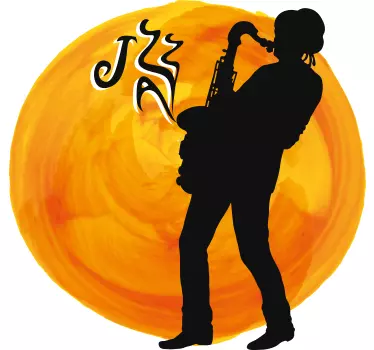 Muursticker Saxofoon - TenStickers