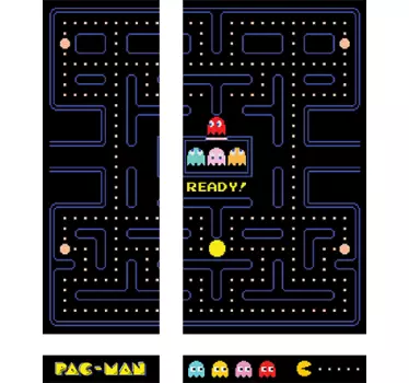 Sticker PlayStation 4 Pacman - TenStickers