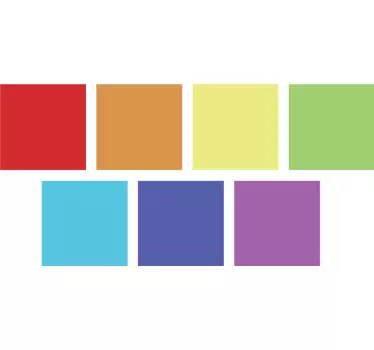 Gekleurde vierkanten moderne sticker - TenStickers