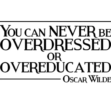 Sticker quote Oscar Wilde - TenStickers