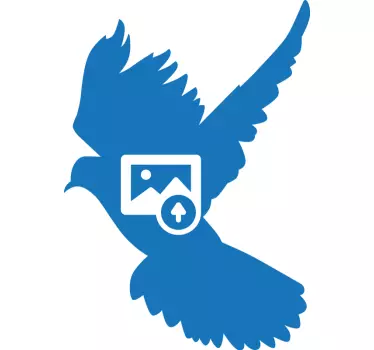 Gepersonaliseerde sticker duif - TenStickers