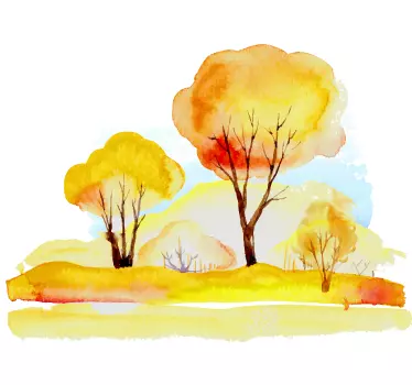 Muursticker Herfstbos - TenStickers
