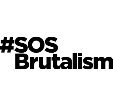 Tekst stickers SOS Brutalisme - TenStickers