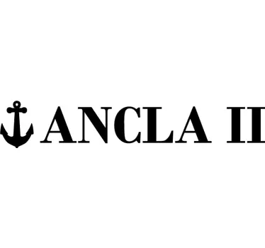 Mariner naam sticker voor boot met anker - TenStickers