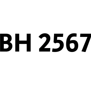 Aanpasbaar vaartuig registratie boot sticker - TenStickers