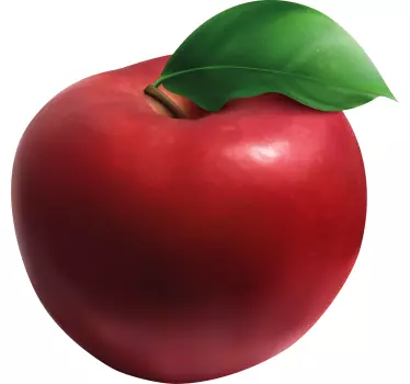 Realistische appel laptop sticker - TenStickers