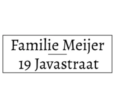 Kleine naam label brievenbus sticker - TenStickers