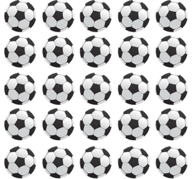 Muursticker kinderkamer voetbal voetballen - TenStickers