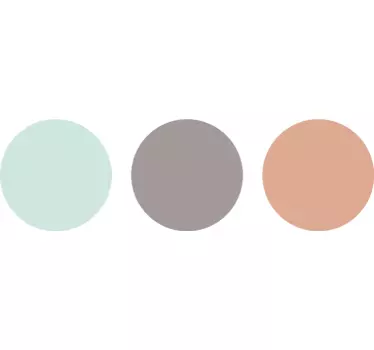 Pastelkleuren stippen muurstickers - TenStickers