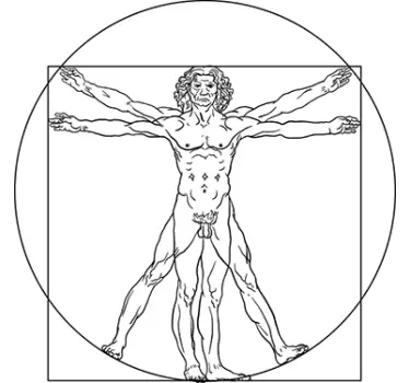 Muursticker Da Vinci Renaissance - TenStickers