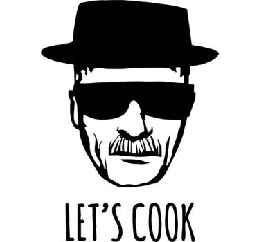 Heisenberg Let's Cook Sticker - TenStickers
